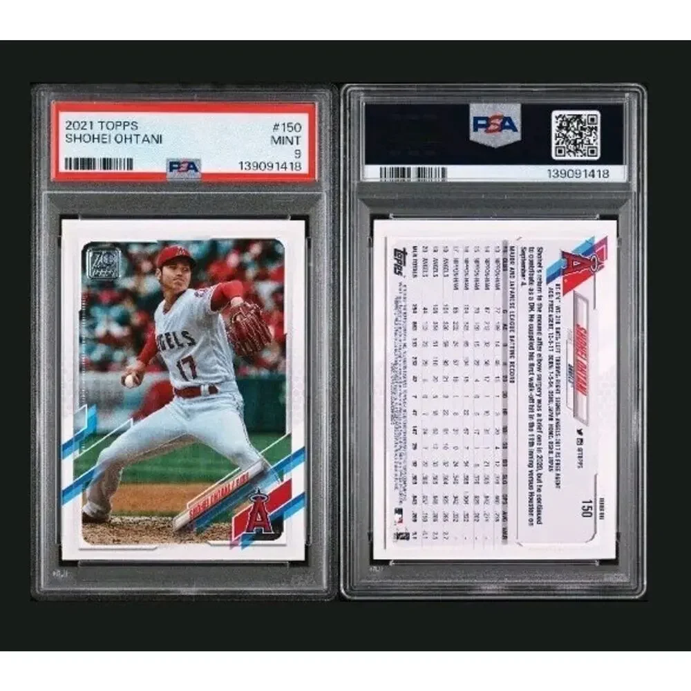 2021 Topps Shohei Ohtani #150 PSA 9 Mint Los Angeles Angels Baseball Card - Picture 1 of 3
